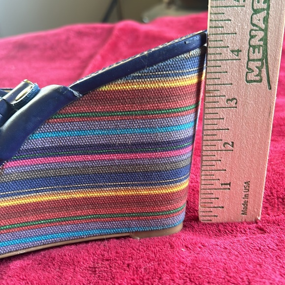 Nine‎ West navy blue wedge size 8 - Picture 8 of 8